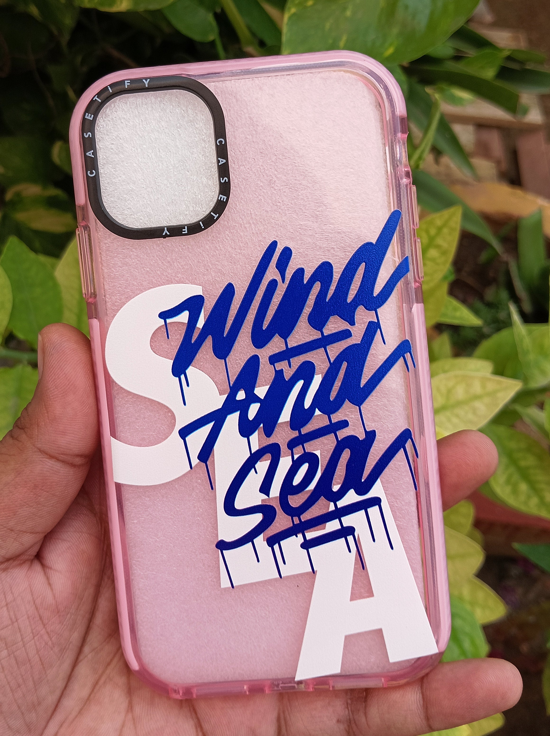 Pastel Baby Pink Wind and Sea Beach Water Lovers Translucent Bumper Case